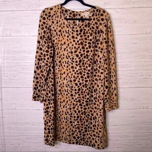 Merona leopard shift dress size xl